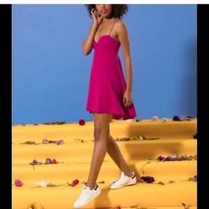 NWT Black Halo McAdam Dress Hot Pink With‎ Pockets New